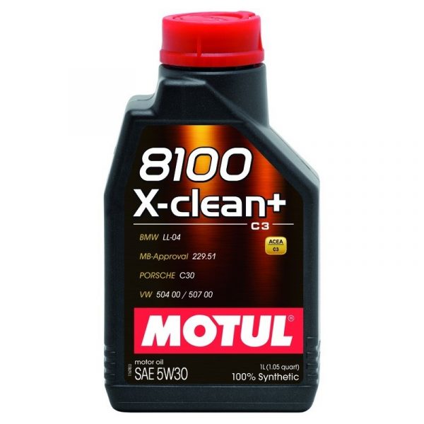 MOTUL 8100 X-CLEAN 5W30 12X1L  81005W30XCL-1L